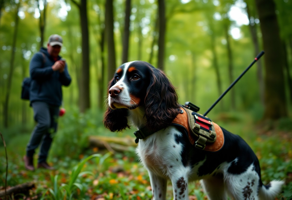 English Springer Spaniel training for hunting