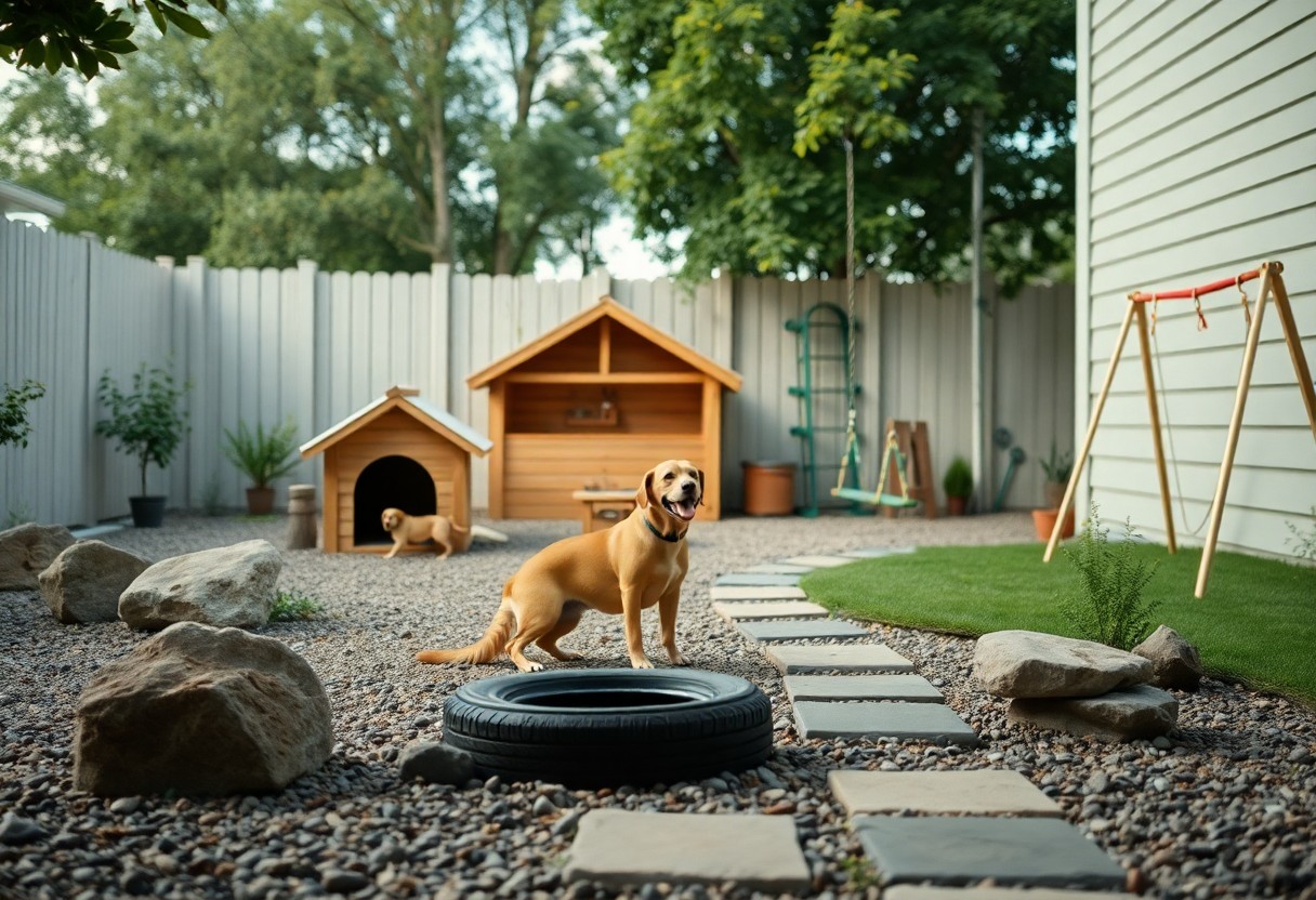 no grass backyard ideas for dogs abo