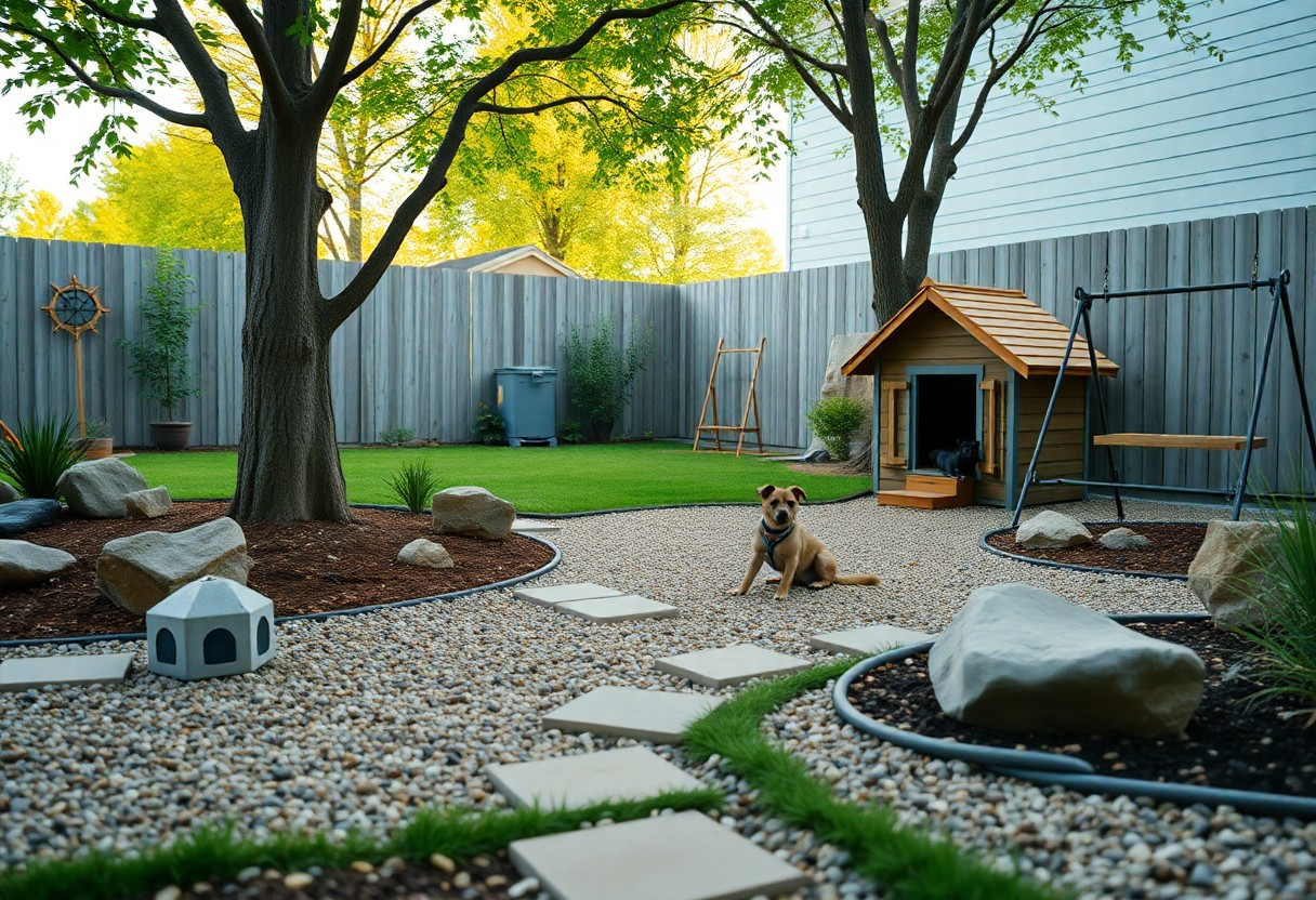 no grass backyard ideas for dogs plp