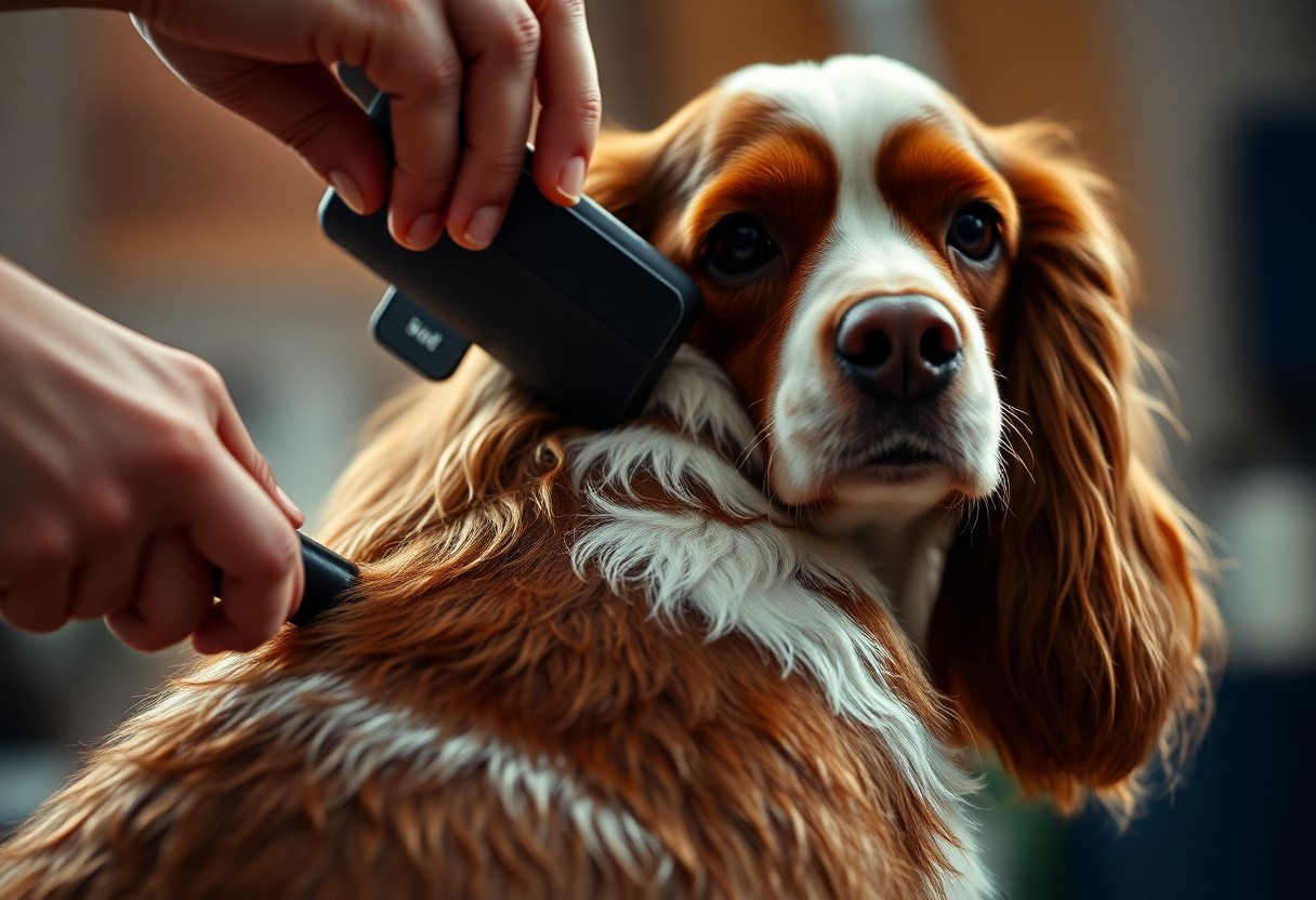 How to back brush a Spaniel
