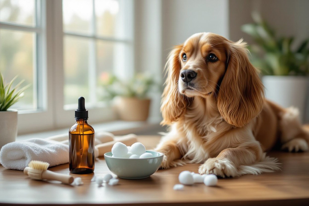 clean cocker spaniel ears at home srd